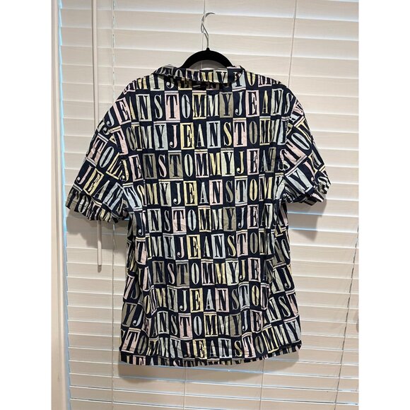 Vintage Tommy Hilfiger Jeans Short Sleeve Button Up Shirt -‎ Size XXL - Picture 4 of 6